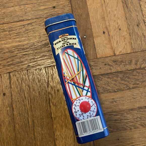 Wooden Pick Up Sticks and Tin - Picture 3 of 5